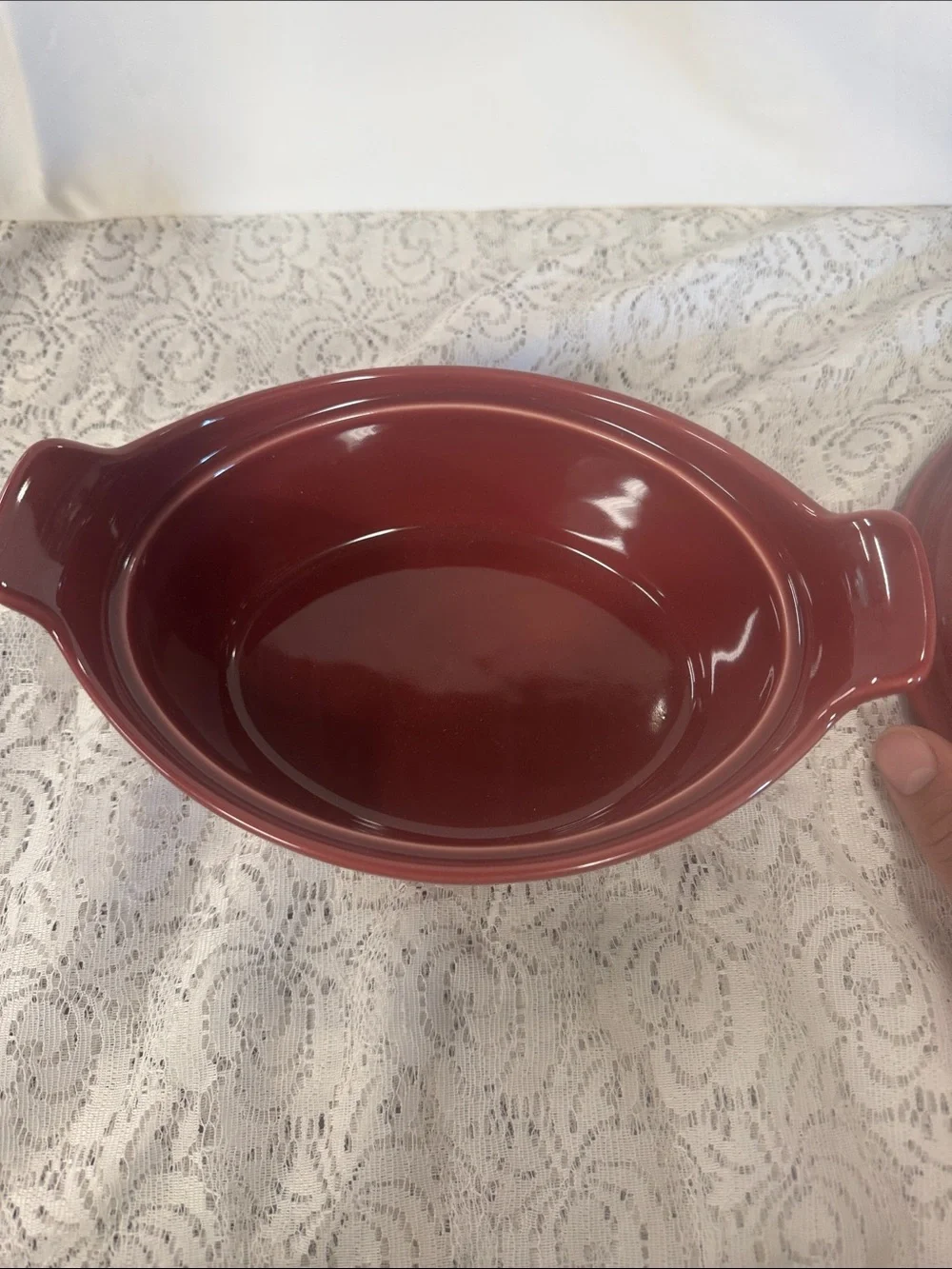 Longaberger Paprika Snall Casserole Dish
